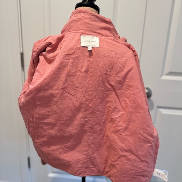 🍀Lucky Brand 🍀 Quilted Jacket only used once.  A beautiful muted pink - Picture 8 of 8